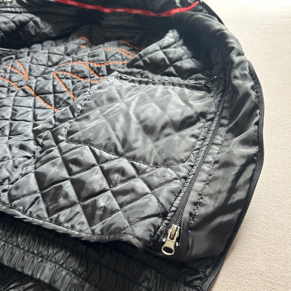 Y2K Aprilia Racing  Black Bomber Jacket for Men - Picture 5 of 7